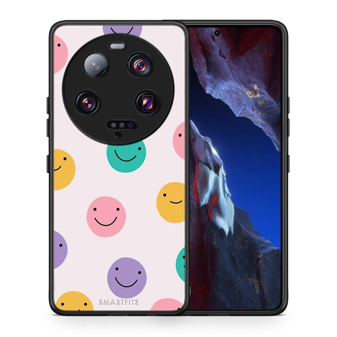 Θήκη Xiaomi 13 Ultra Smiley Faces από τη Smartfits με σχέδιο στο πίσω μέρος και μαύρο περίβλημα | Xiaomi 13 Ultra Smiley Faces Case with Colorful Back and Black Bezels