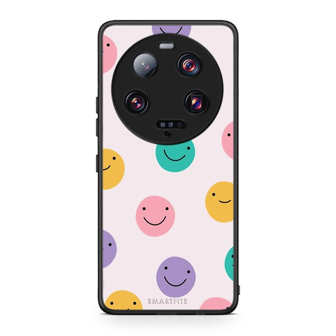 Θήκη Xiaomi 13 Ultra Smiley Faces από τη Smartfits με σχέδιο στο πίσω μέρος και μαύρο περίβλημα | Xiaomi 13 Ultra Smiley Faces Case with Colorful Back and Black Bezels