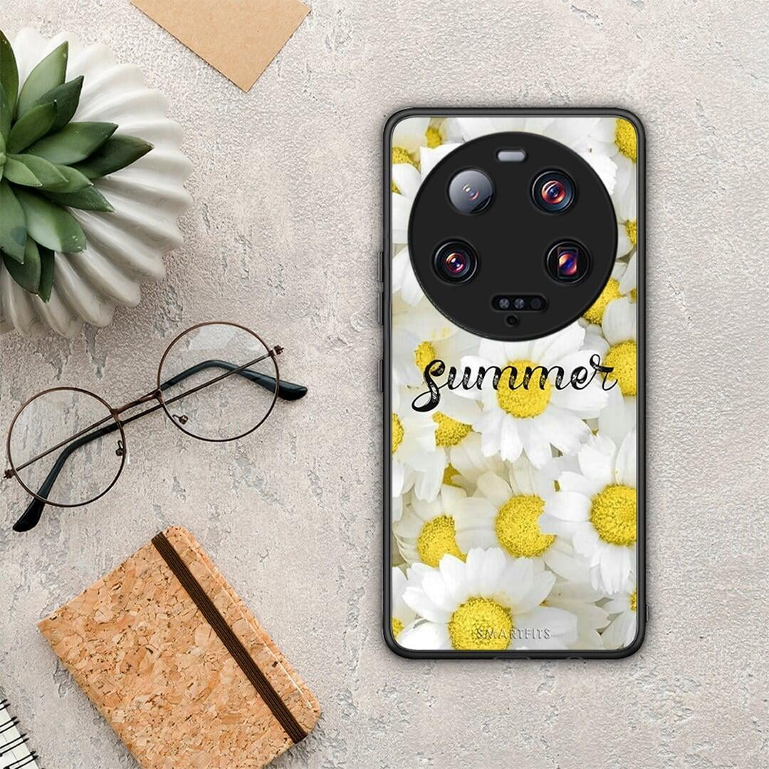 Θήκη Xiaomi 13 Ultra Summer Daisies από τη Smartfits με σχέδιο στο πίσω μέρος και μαύρο περίβλημα | Xiaomi 13 Ultra Summer Daisies Case with Colorful Back and Black Bezels