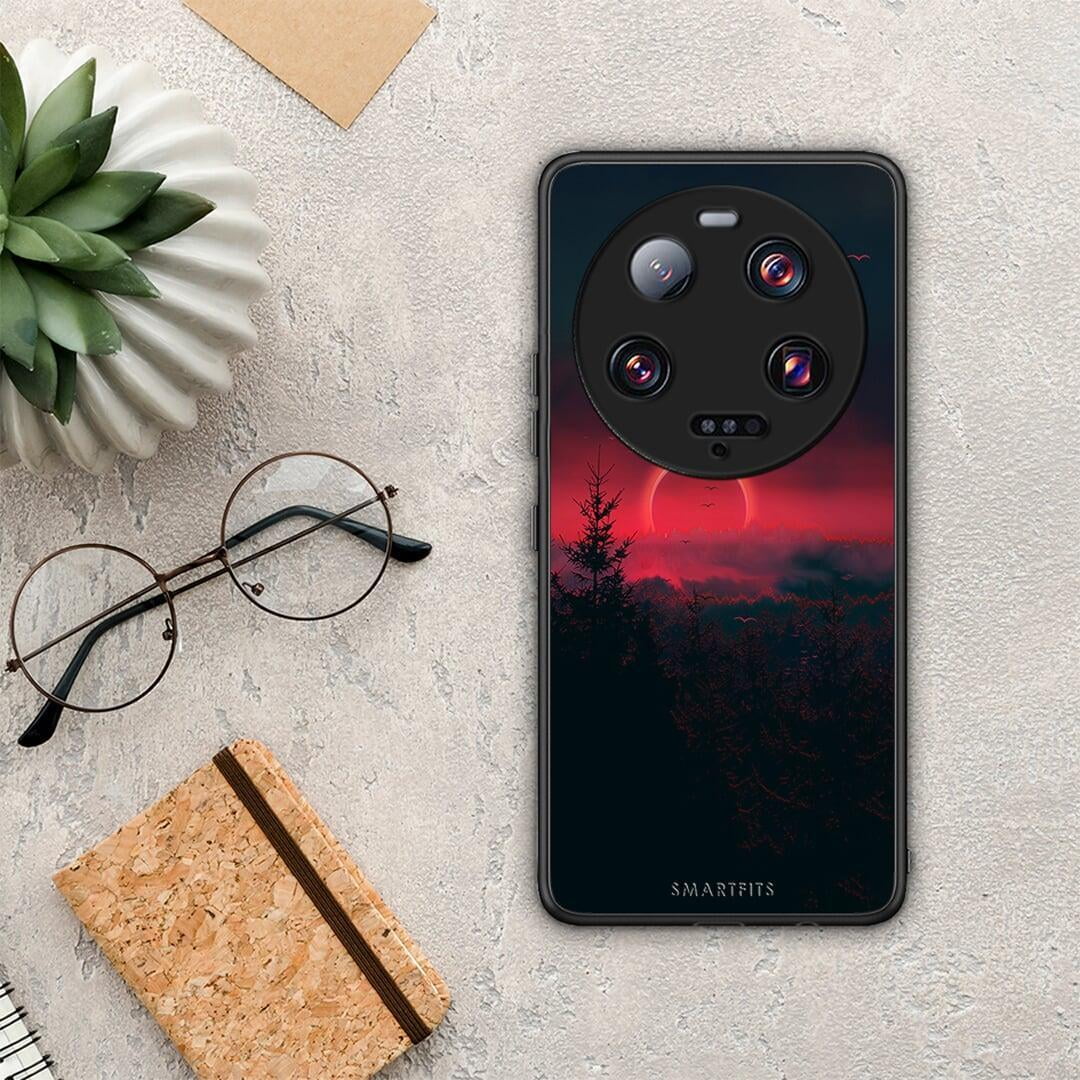 Θήκη Xiaomi 13 Ultra Tropic Sunset από τη Smartfits με σχέδιο στο πίσω μέρος και μαύρο περίβλημα | Xiaomi 13 Ultra Tropic Sunset Case with Colorful Back and Black Bezels