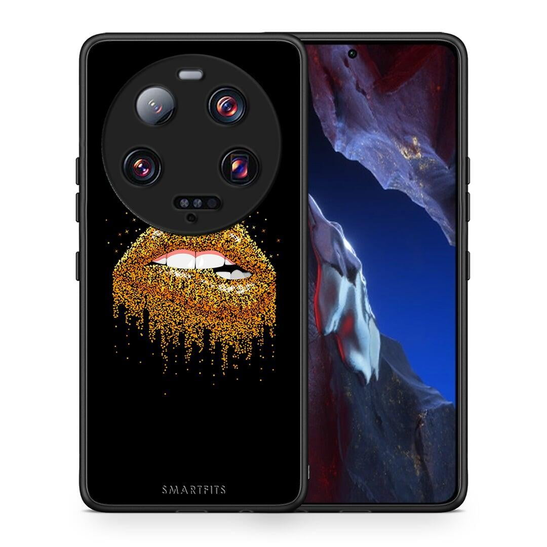 Θήκη Xiaomi 13 Ultra Valentine Golden από τη Smartfits με σχέδιο στο πίσω μέρος και μαύρο περίβλημα | Xiaomi 13 Ultra Valentine Golden Case with Colorful Back and Black Bezels