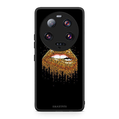 Θήκη Xiaomi 13 Ultra Valentine Golden από τη Smartfits με σχέδιο στο πίσω μέρος και μαύρο περίβλημα | Xiaomi 13 Ultra Valentine Golden Case with Colorful Back and Black Bezels