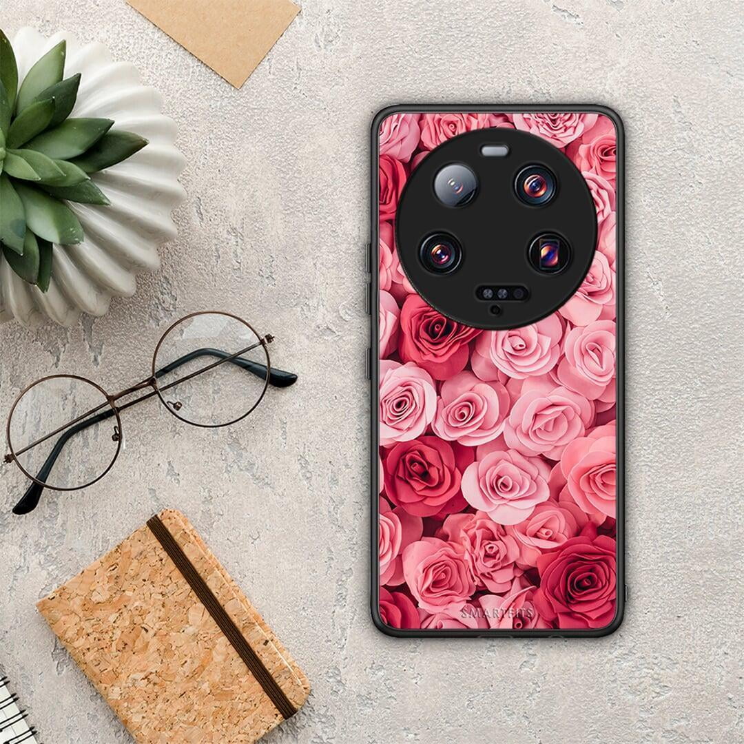 Θήκη Xiaomi 13 Ultra Valentine RoseGarden από τη Smartfits με σχέδιο στο πίσω μέρος και μαύρο περίβλημα | Xiaomi 13 Ultra Valentine RoseGarden Case with Colorful Back and Black Bezels