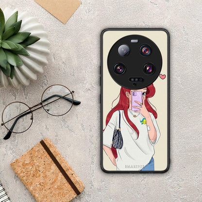 Θήκη Xiaomi 13 Ultra Walking Mermaid από τη Smartfits με σχέδιο στο πίσω μέρος και μαύρο περίβλημα | Xiaomi 13 Ultra Walking Mermaid Case with Colorful Back and Black Bezels