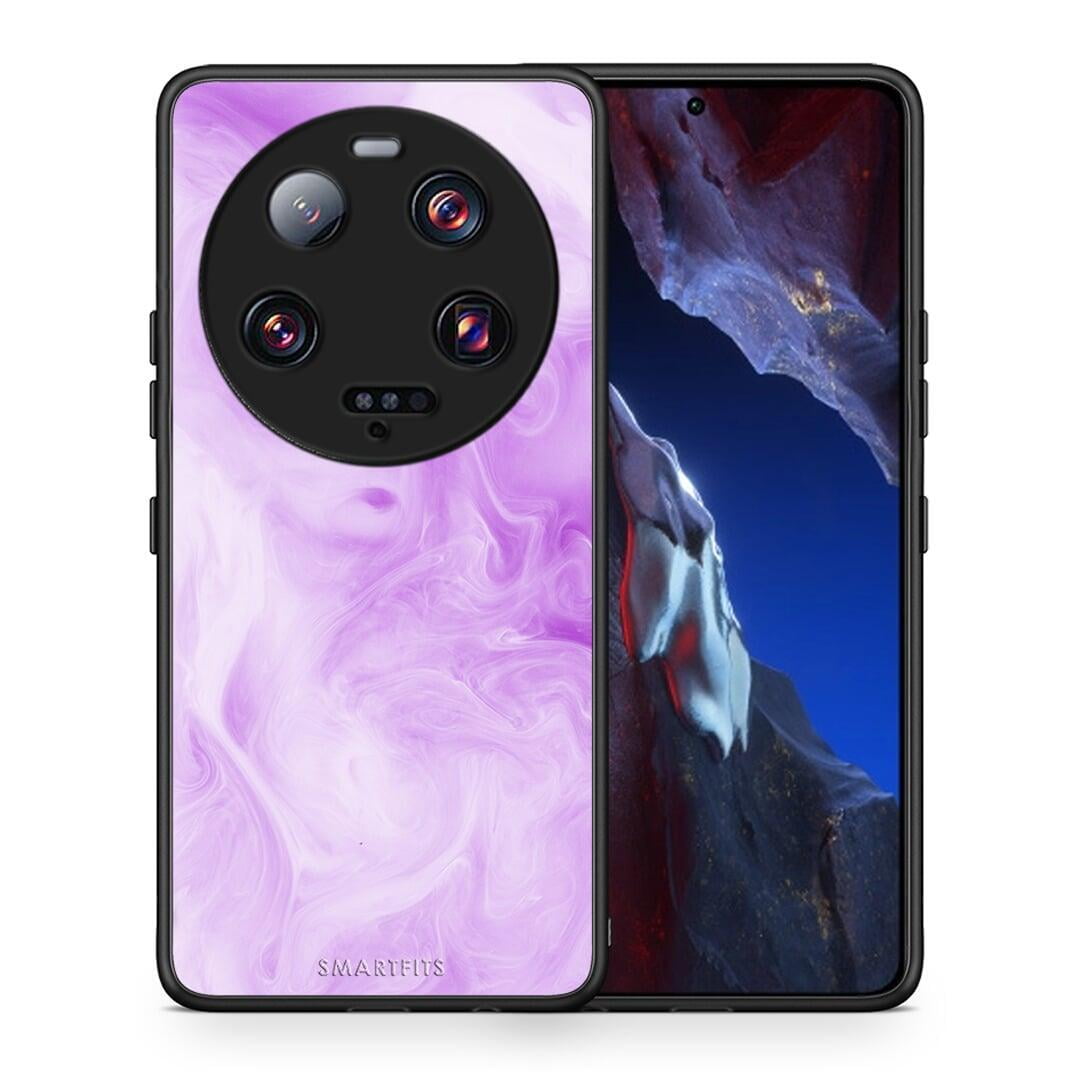 Θήκη Xiaomi 13 Ultra Watercolor Lavender από τη Smartfits με σχέδιο στο πίσω μέρος και μαύρο περίβλημα | Xiaomi 13 Ultra Watercolor Lavender Case with Colorful Back and Black Bezels