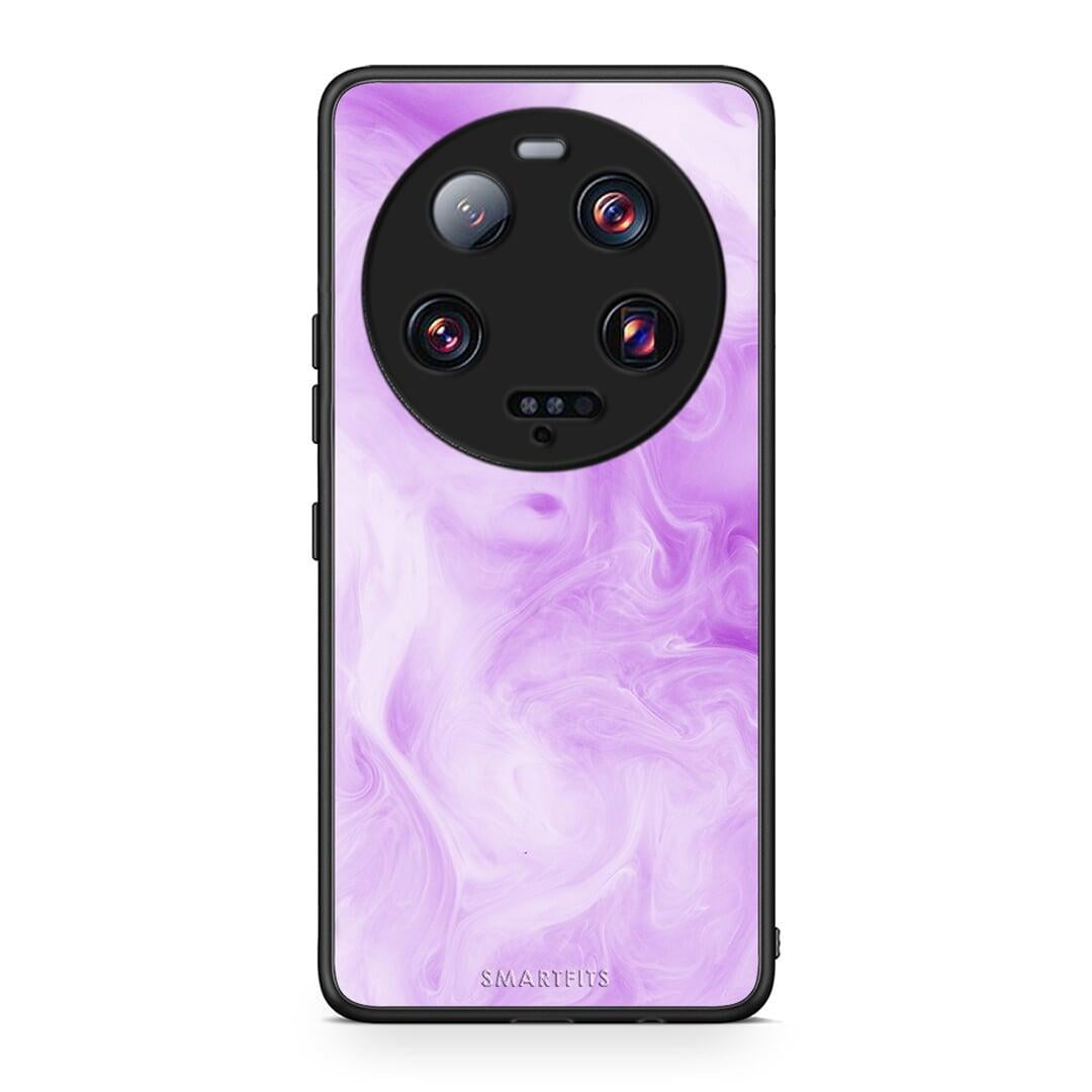 Θήκη Xiaomi 13 Ultra Watercolor Lavender από τη Smartfits με σχέδιο στο πίσω μέρος και μαύρο περίβλημα | Xiaomi 13 Ultra Watercolor Lavender Case with Colorful Back and Black Bezels