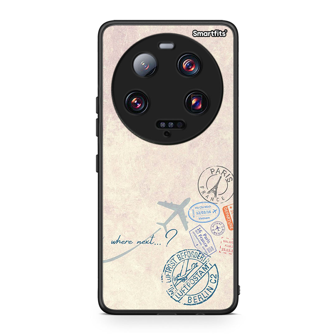 Θήκη Xiaomi 13 Ultra Where Next από τη Smartfits με σχέδιο στο πίσω μέρος και μαύρο περίβλημα | Xiaomi 13 Ultra Where Next Case with Colorful Back and Black Bezels