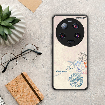 Θήκη Xiaomi 13 Ultra Where Next από τη Smartfits με σχέδιο στο πίσω μέρος και μαύρο περίβλημα | Xiaomi 13 Ultra Where Next Case with Colorful Back and Black Bezels