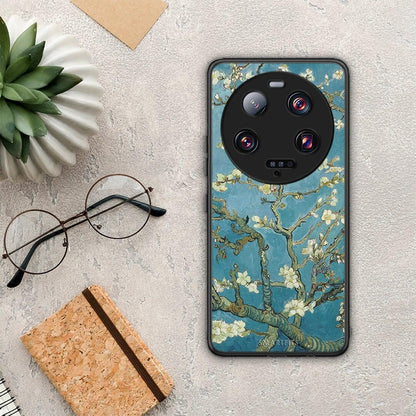 Θήκη Xiaomi 13 Ultra White Blossoms από τη Smartfits με σχέδιο στο πίσω μέρος και μαύρο περίβλημα | Xiaomi 13 Ultra White Blossoms Case with Colorful Back and Black Bezels