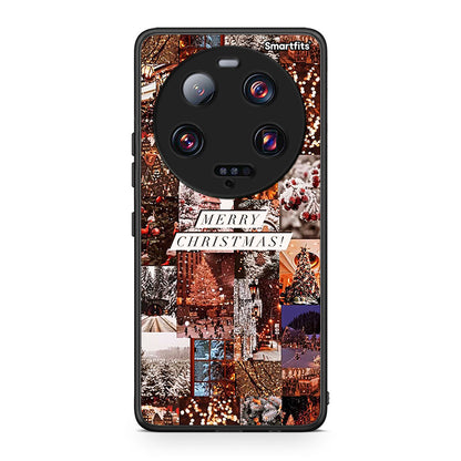 Θήκη Xiaomi 13 Ultra Xmas Collage από τη Smartfits με σχέδιο στο πίσω μέρος και μαύρο περίβλημα | Xiaomi 13 Ultra Xmas Collage Case with Colorful Back and Black Bezels
