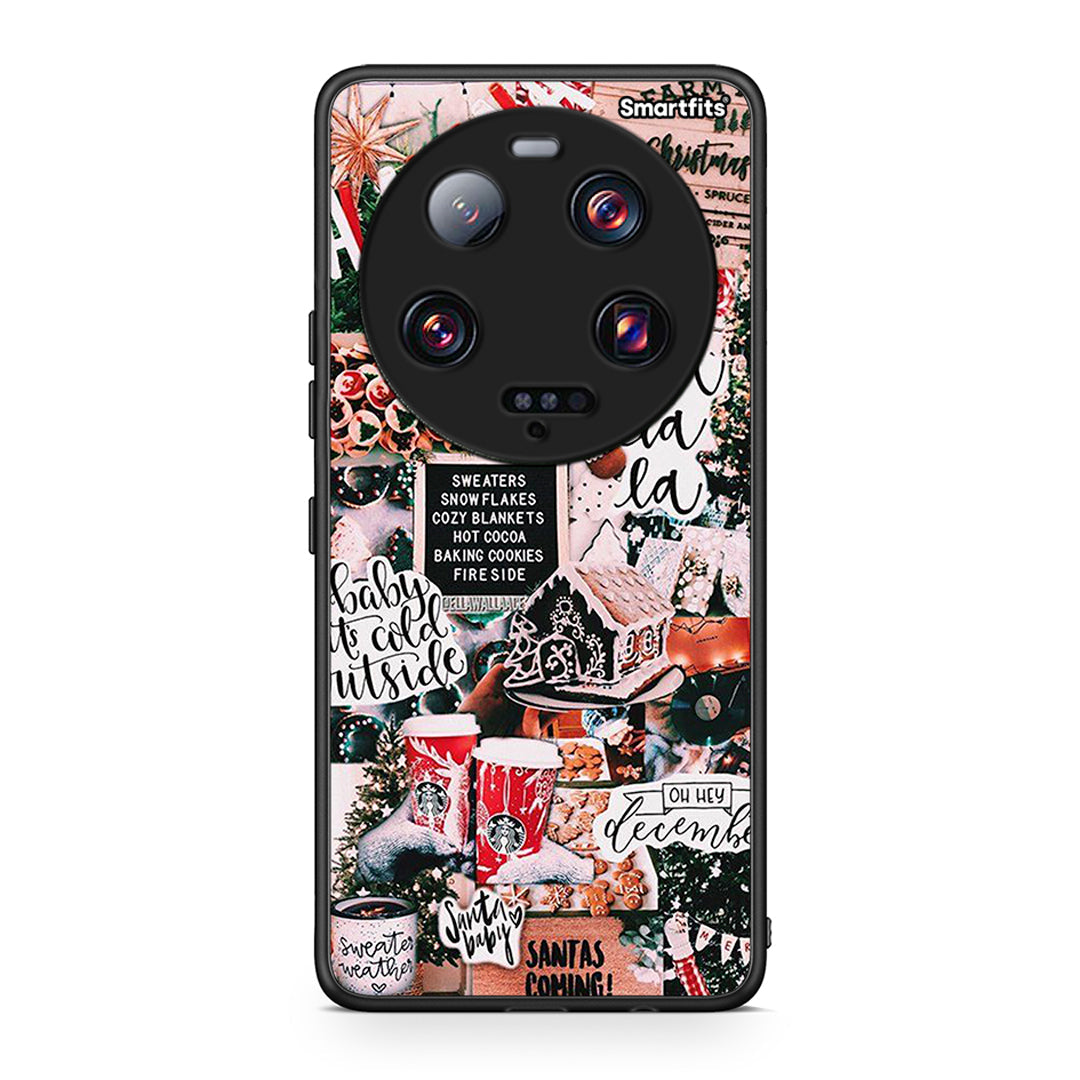 Θήκη Xiaomi 13 Ultra Xmas Habbits από τη Smartfits με σχέδιο στο πίσω μέρος και μαύρο περίβλημα | Xiaomi 13 Ultra Xmas Habbits Case with Colorful Back and Black Bezels