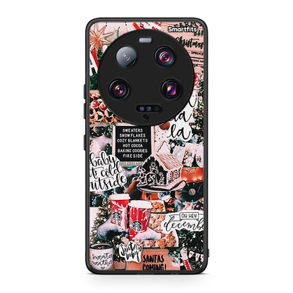 Θήκη Xiaomi 13 Ultra Xmas Habbits από τη Smartfits με σχέδιο στο πίσω μέρος και μαύρο περίβλημα | Xiaomi 13 Ultra Xmas Habbits Case with Colorful Back and Black Bezels