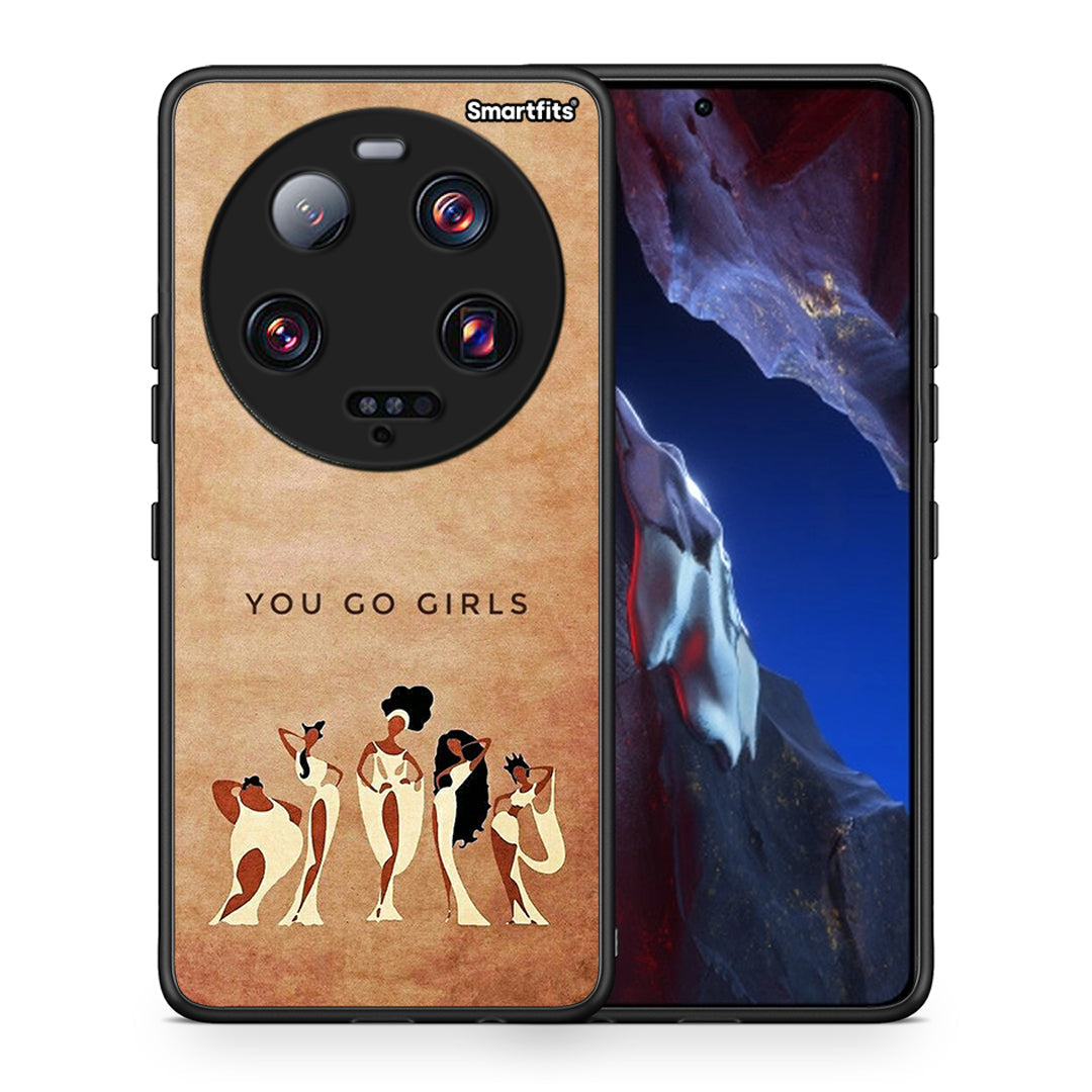 Θήκη Xiaomi 13 Ultra You Go Girl από τη Smartfits με σχέδιο στο πίσω μέρος και μαύρο περίβλημα | Xiaomi 13 Ultra You Go Girl Case with Colorful Back and Black Bezels
