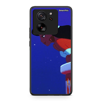 Xiaomi 13T Alladin And Jasmine Love 2 θήκη από τη Smartfits με σχέδιο στο πίσω μέρος και μαύρο περίβλημα | Smartphone case with colorful back and black bezels by Smartfits