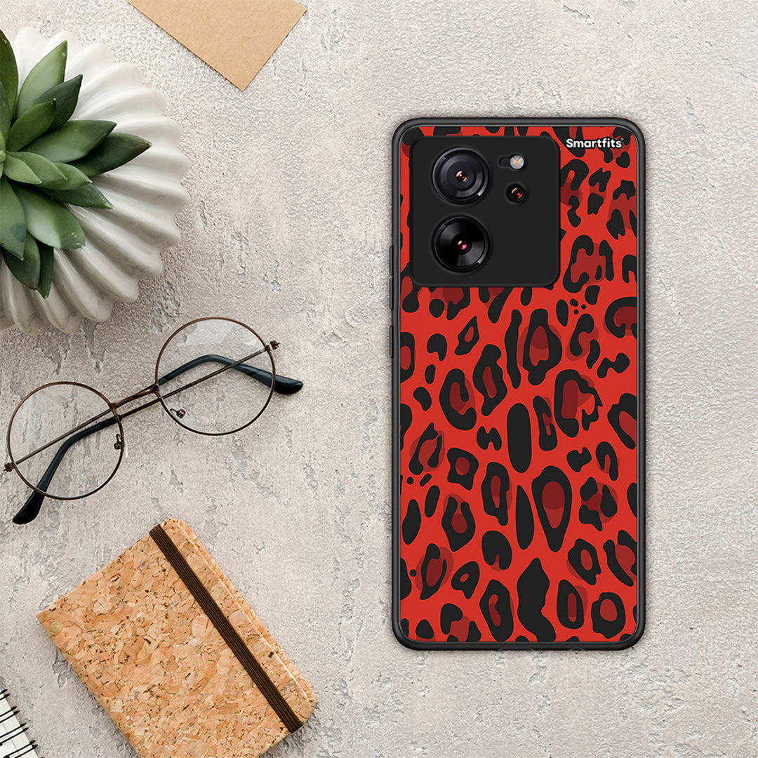 Animal Red Leopard - Xiaomi 13T θήκη