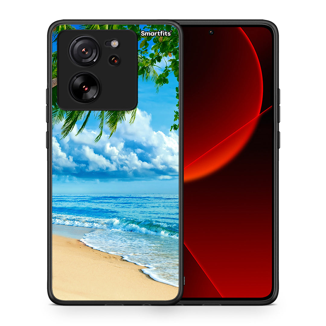 Θήκη Xiaomi 13T Beautiful Beach από τη Smartfits με σχέδιο στο πίσω μέρος και μαύρο περίβλημα | Xiaomi 13T Beautiful Beach case with colorful back and black bezels