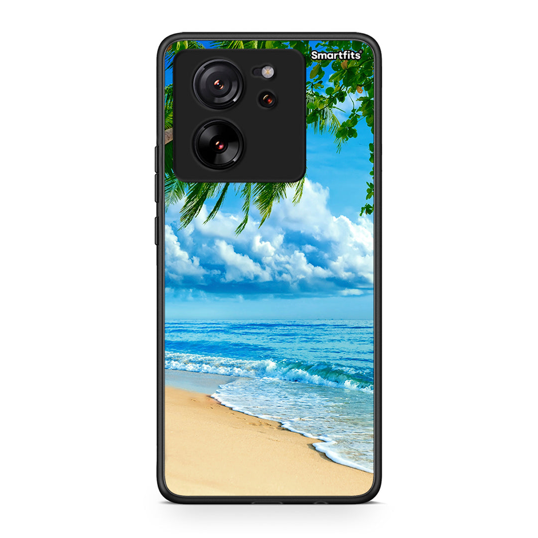 Xiaomi 13T Beautiful Beach θήκη από τη Smartfits με σχέδιο στο πίσω μέρος και μαύρο περίβλημα | Smartphone case with colorful back and black bezels by Smartfits