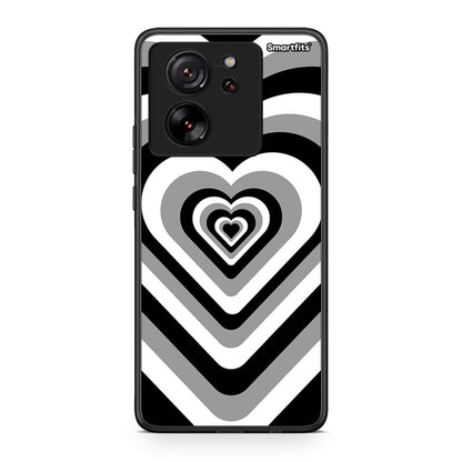 Xiaomi 13T Black Hearts θήκη από τη Smartfits με σχέδιο στο πίσω μέρος και μαύρο περίβλημα | Smartphone case with colorful back and black bezels by Smartfits
