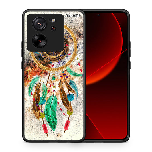 Θήκη Xiaomi 13T DreamCatcher Boho από τη Smartfits με σχέδιο στο πίσω μέρος και μαύρο περίβλημα | Xiaomi 13T DreamCatcher Boho case with colorful back and black bezels