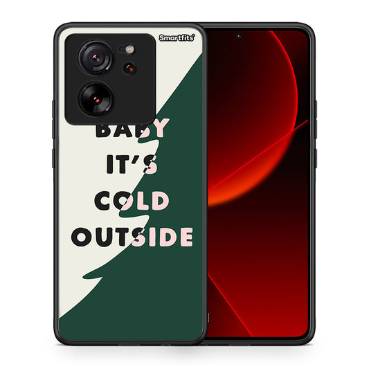 Θήκη Xiaomi 13T Cold Outside από τη Smartfits με σχέδιο στο πίσω μέρος και μαύρο περίβλημα | Xiaomi 13T Cold Outside case with colorful back and black bezels