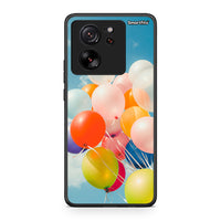 Thumbnail for Xiaomi 13T Colorful Balloons θήκη από τη Smartfits με σχέδιο στο πίσω μέρος και μαύρο περίβλημα | Smartphone case with colorful back and black bezels by Smartfits