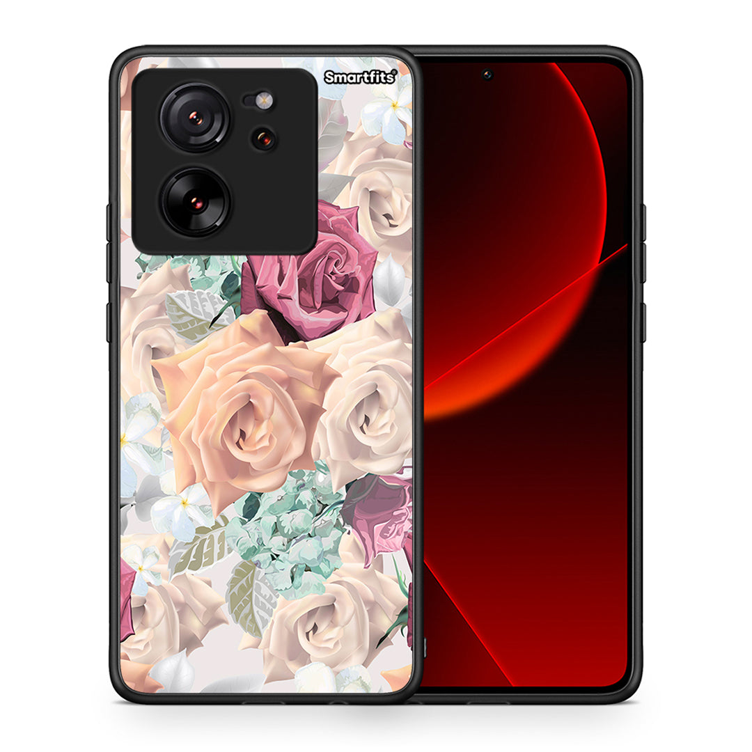Θήκη Xiaomi 13T Bouquet Floral από τη Smartfits με σχέδιο στο πίσω μέρος και μαύρο περίβλημα | Xiaomi 13T Bouquet Floral case with colorful back and black bezels