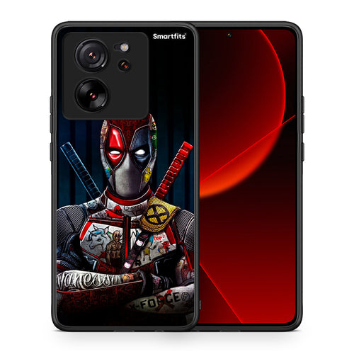 Θήκη Xiaomi 13T Funny Guy από τη Smartfits με σχέδιο στο πίσω μέρος και μαύρο περίβλημα | Xiaomi 13T Funny Guy case with colorful back and black bezels