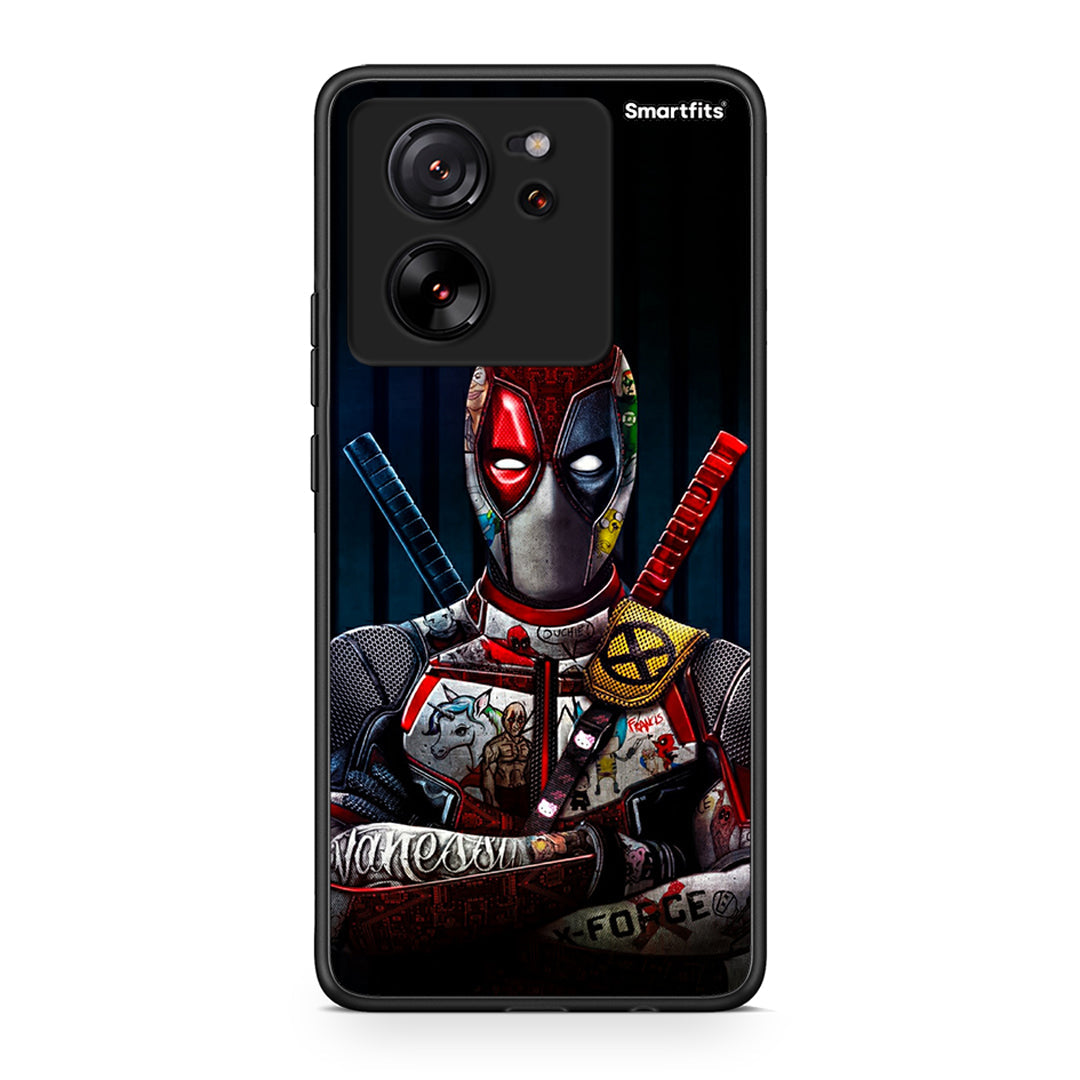 Xiaomi 13T Funny Guy θήκη από τη Smartfits με σχέδιο στο πίσω μέρος και μαύρο περίβλημα | Smartphone case with colorful back and black bezels by Smartfits