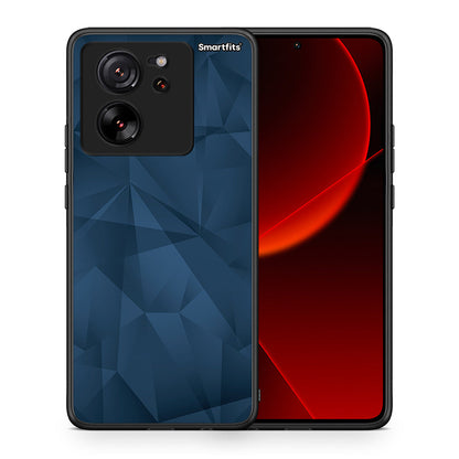 Θήκη Xiaomi 13T Blue Abstract Geometric από τη Smartfits με σχέδιο στο πίσω μέρος και μαύρο περίβλημα | Xiaomi 13T Blue Abstract Geometric case with colorful back and black bezels