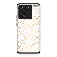 Thumbnail for 111 - Xiaomi 13T Luxury White Geometric case, cover, bumper