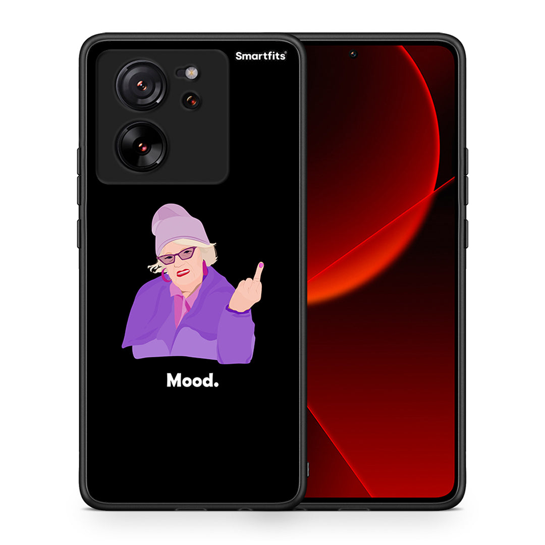 Θήκη Xiaomi 13T Grandma Mood Black από τη Smartfits με σχέδιο στο πίσω μέρος και μαύρο περίβλημα | Xiaomi 13T Grandma Mood Black case with colorful back and black bezels