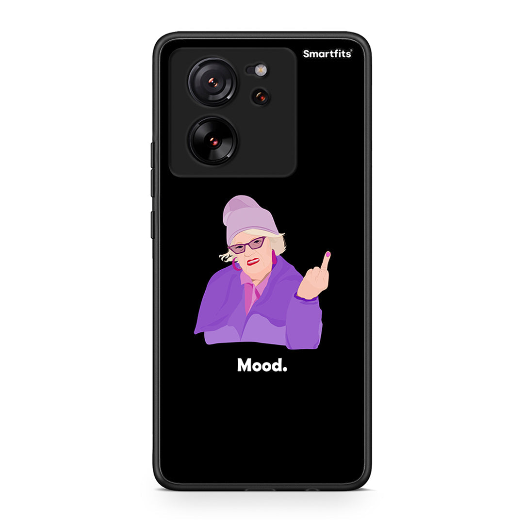 Xiaomi 13T Grandma Mood Black θήκη από τη Smartfits με σχέδιο στο πίσω μέρος και μαύρο περίβλημα | Smartphone case with colorful back and black bezels by Smartfits