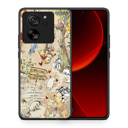 Θήκη Xiaomi 13T Happy Friends από τη Smartfits με σχέδιο στο πίσω μέρος και μαύρο περίβλημα | Xiaomi 13T Happy Friends case with colorful back and black bezels