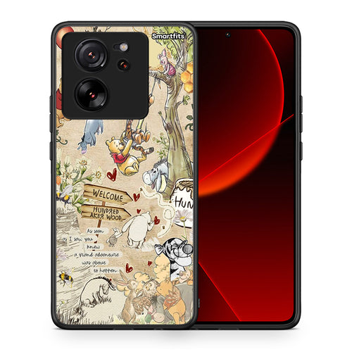 Θήκη Xiaomi 13T Happy Friends από τη Smartfits με σχέδιο στο πίσω μέρος και μαύρο περίβλημα | Xiaomi 13T Happy Friends case with colorful back and black bezels