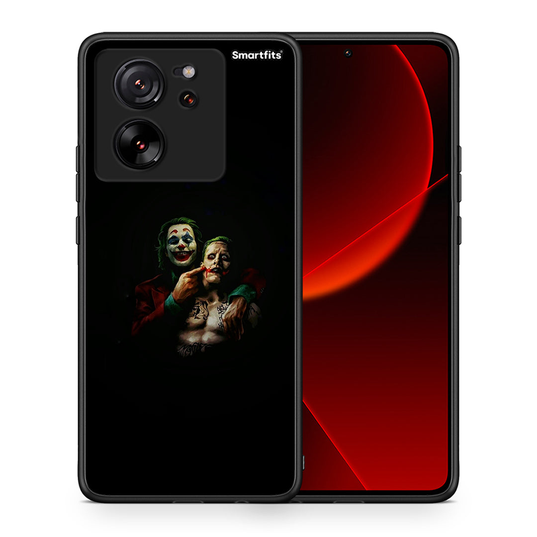 Θήκη Xiaomi 13T Clown Hero από τη Smartfits με σχέδιο στο πίσω μέρος και μαύρο περίβλημα | Xiaomi 13T Clown Hero case with colorful back and black bezels