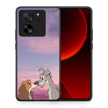 Θήκη Xiaomi 13T Lady And Tramp από τη Smartfits με σχέδιο στο πίσω μέρος και μαύρο περίβλημα | Xiaomi 13T Lady And Tramp case with colorful back and black bezels