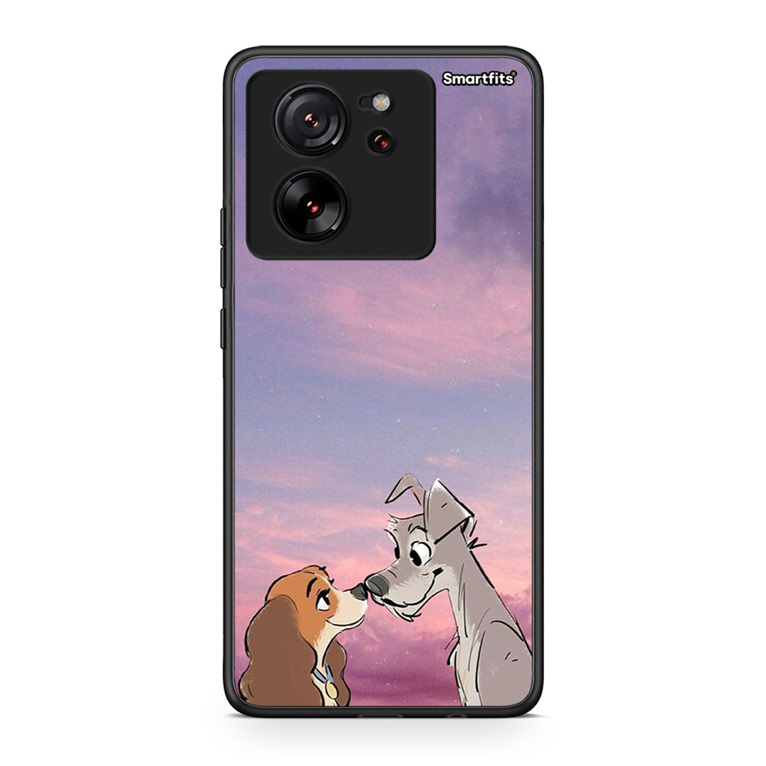 Xiaomi 13T Lady And Tramp θήκη από τη Smartfits με σχέδιο στο πίσω μέρος και μαύρο περίβλημα | Smartphone case with colorful back and black bezels by Smartfits