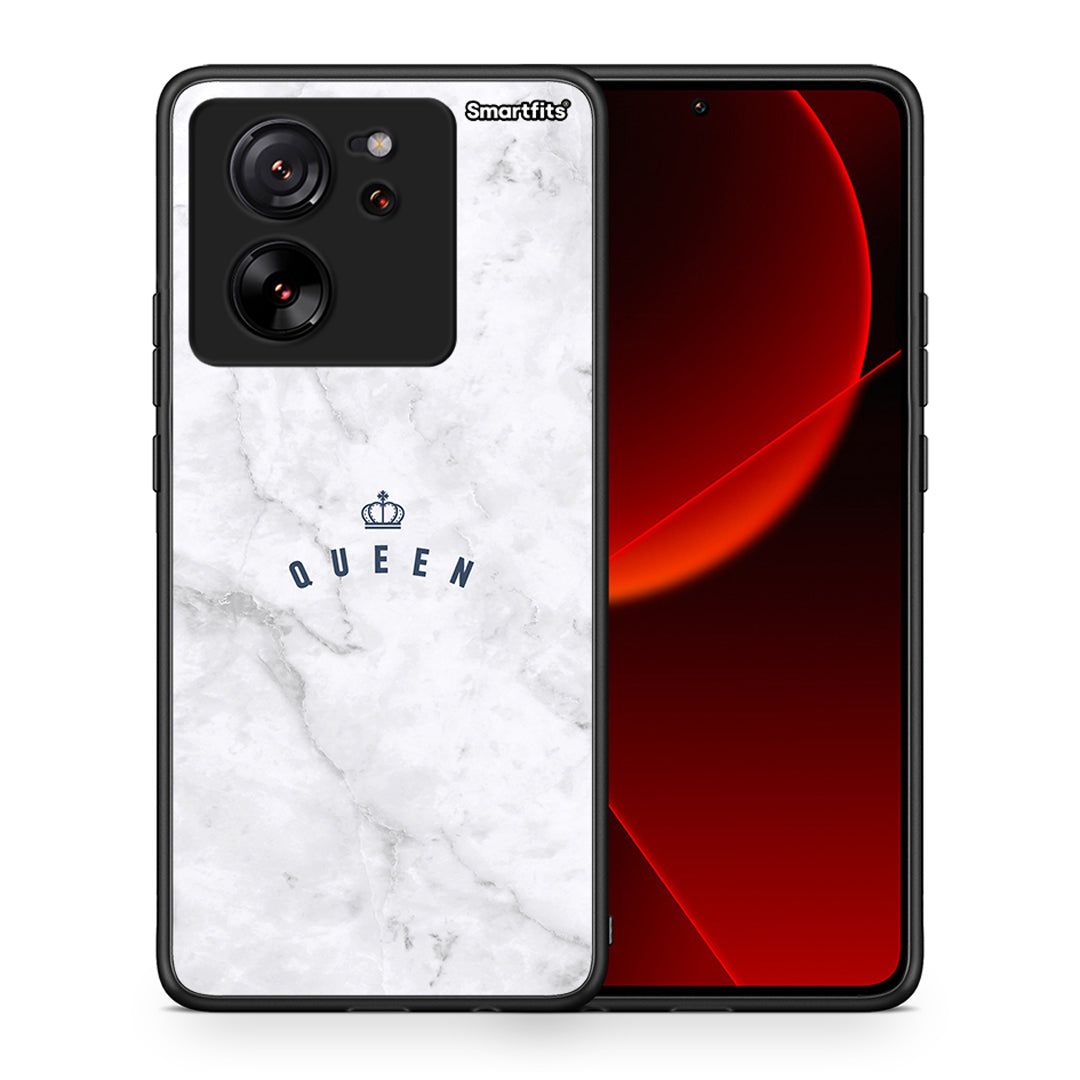 Θήκη Xiaomi 13T Queen Marble από τη Smartfits με σχέδιο στο πίσω μέρος και μαύρο περίβλημα | Xiaomi 13T Queen Marble case with colorful back and black bezels