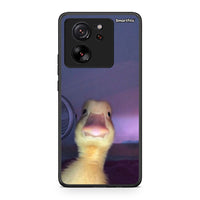 Thumbnail for Xiaomi 13T Meme Duck θήκη από τη Smartfits με σχέδιο στο πίσω μέρος και μαύρο περίβλημα | Smartphone case with colorful back and black bezels by Smartfits