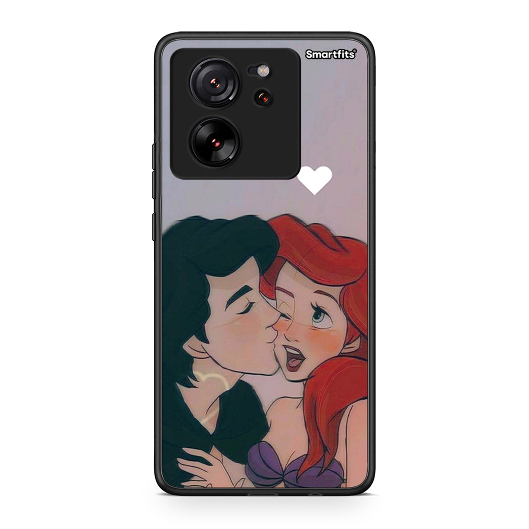 Xiaomi 13T Mermaid Love Θήκη Αγίου Βαλεντίνου από τη Smartfits με σχέδιο στο πίσω μέρος και μαύρο περίβλημα | Smartphone case with colorful back and black bezels by Smartfits