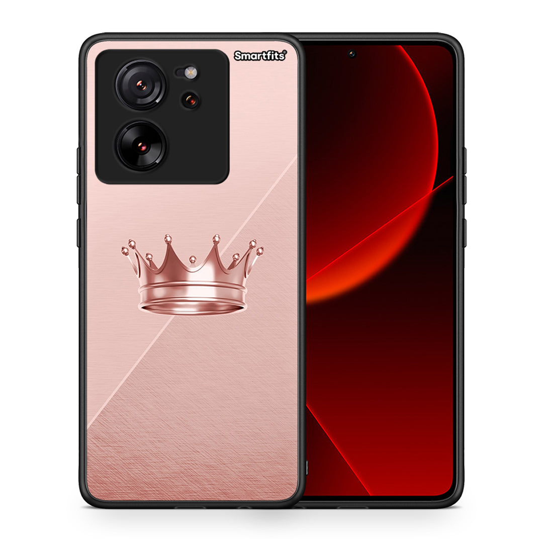 Θήκη Xiaomi 13T Crown Minimal από τη Smartfits με σχέδιο στο πίσω μέρος και μαύρο περίβλημα | Xiaomi 13T Crown Minimal case with colorful back and black bezels