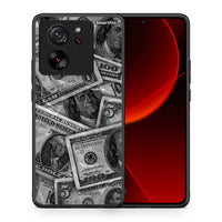 Thumbnail for Θήκη Xiaomi 13T Money Dollars από τη Smartfits με σχέδιο στο πίσω μέρος και μαύρο περίβλημα | Xiaomi 13T Money Dollars case with colorful back and black bezels
