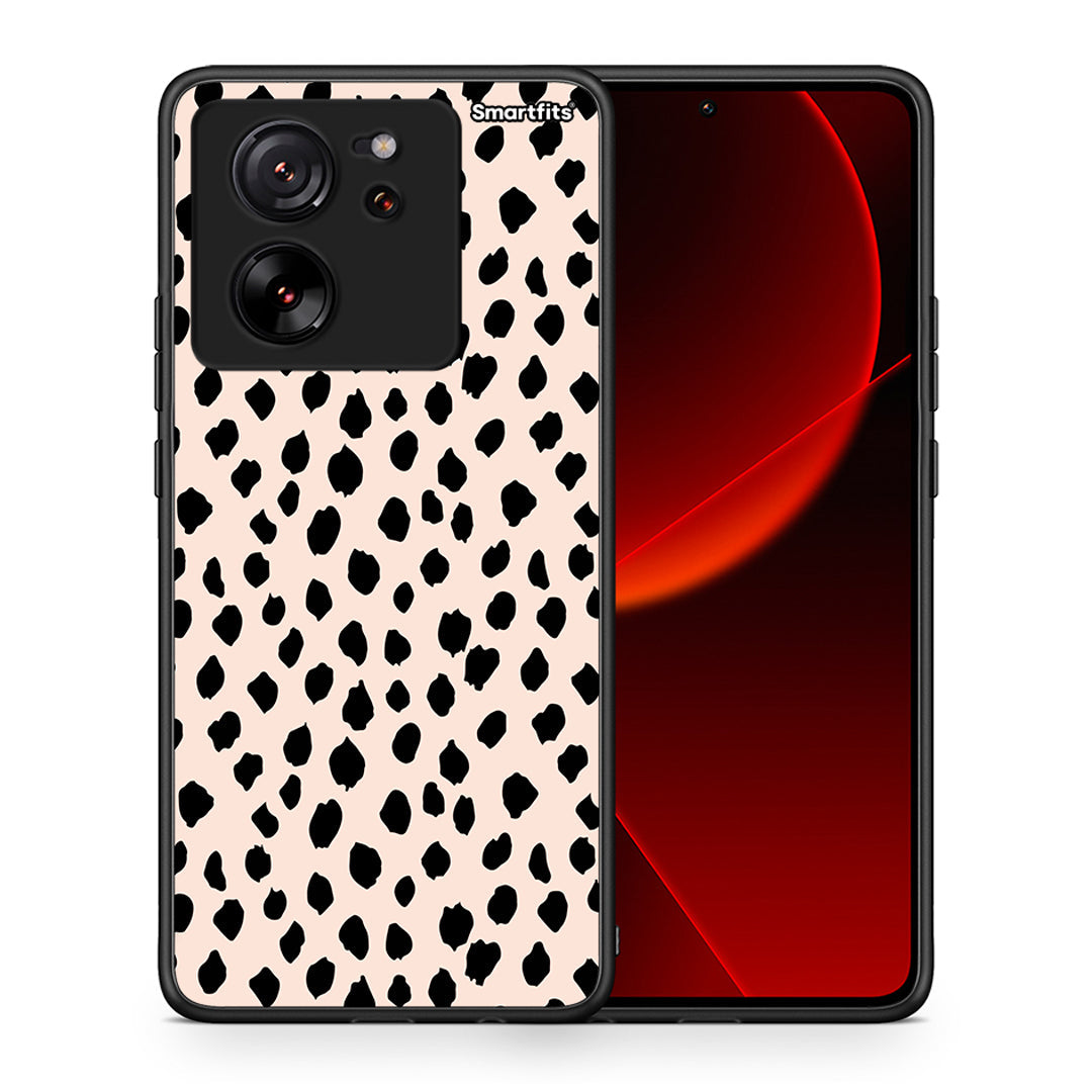 Θήκη Xiaomi 13T New Polka Dots από τη Smartfits με σχέδιο στο πίσω μέρος και μαύρο περίβλημα | Xiaomi 13T New Polka Dots case with colorful back and black bezels