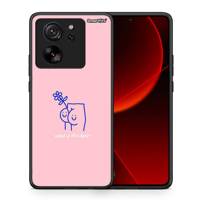 Θήκη Xiaomi 13T Nice Day από τη Smartfits με σχέδιο στο πίσω μέρος και μαύρο περίβλημα | Xiaomi 13T Nice Day case with colorful back and black bezels