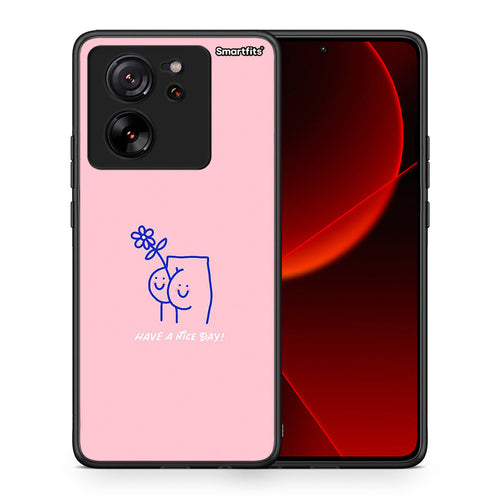 Θήκη Xiaomi 13T Nice Day από τη Smartfits με σχέδιο στο πίσω μέρος και μαύρο περίβλημα | Xiaomi 13T Nice Day case with colorful back and black bezels