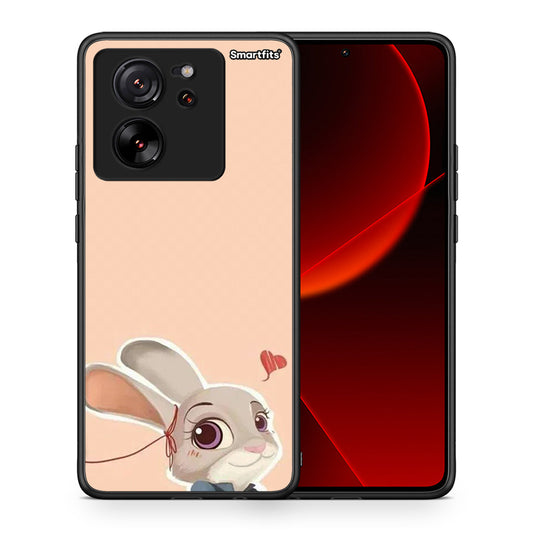 Θήκη Xiaomi 13T Nick Wilde And Judy Hopps Love 2 από τη Smartfits με σχέδιο στο πίσω μέρος και μαύρο περίβλημα | Xiaomi 13T Nick Wilde And Judy Hopps Love 2 case with colorful back and black bezels