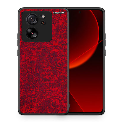 Θήκη Xiaomi 13T Paisley Cashmere από τη Smartfits με σχέδιο στο πίσω μέρος και μαύρο περίβλημα | Xiaomi 13T Paisley Cashmere case with colorful back and black bezels