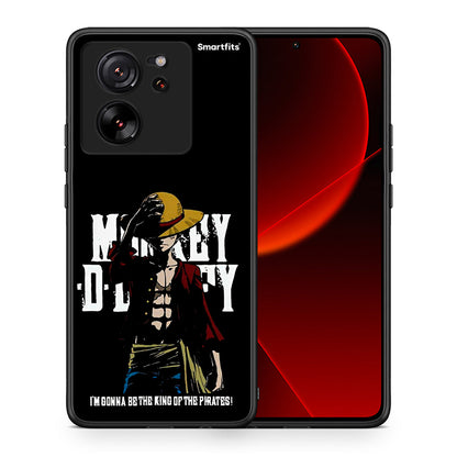 Θήκη Xiaomi 13T Pirate King από τη Smartfits με σχέδιο στο πίσω μέρος και μαύρο περίβλημα | Xiaomi 13T Pirate King case with colorful back and black bezels
