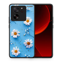 Thumbnail for Θήκη Xiaomi 13T Real Daisies από τη Smartfits με σχέδιο στο πίσω μέρος και μαύρο περίβλημα | Xiaomi 13T Real Daisies case with colorful back and black bezels