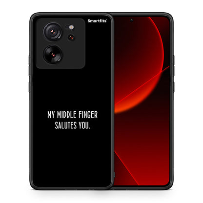 Θήκη Xiaomi 13T Salute από τη Smartfits με σχέδιο στο πίσω μέρος και μαύρο περίβλημα | Xiaomi 13T Salute case with colorful back and black bezels